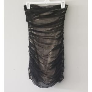 Armani Exchange | Dresses | Armani Exchange Strapless Nude With Black